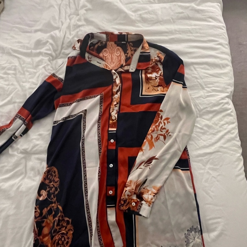 Women’s Fashion Nova Patterned Shirt Dress